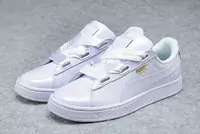 chaussures de sport puma cuir casual femmes blanc